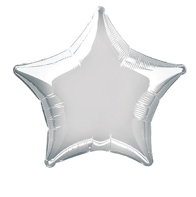 Globo de Helio Estrella Plata Vacío 50cm