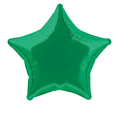 Globo de Helio Estrella Verde Vacío 50cm