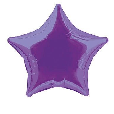 Globo de Helio Estrella Morado Vacío 50cm