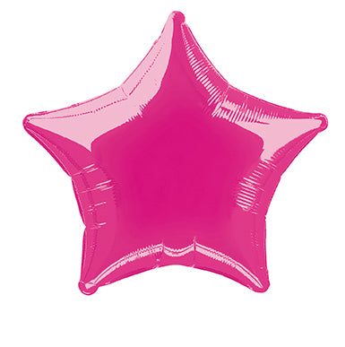 Globo de Helio Estrella Rosa Vacío 50cm