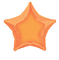 Globo de Helio Estrella Naranja Vacío 50cm