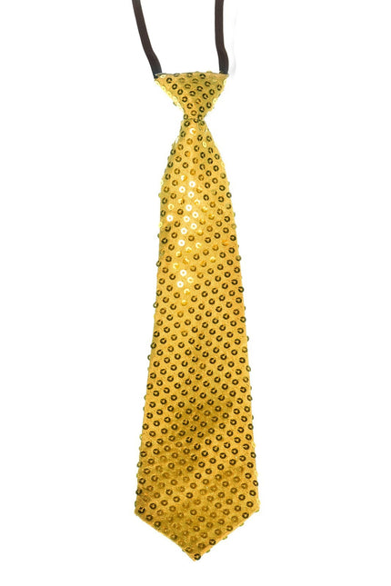 Corbata Oro Lentejuelas