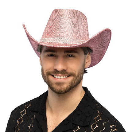 Sombrero de vaquero rosa medianoche