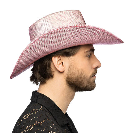 Sombrero de vaquero rosa medianoche