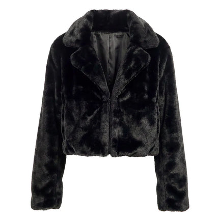 Chaqueta Fluffy Rave negra (M/L)