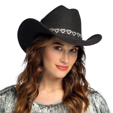 Sombrero vaquero Jamie negro