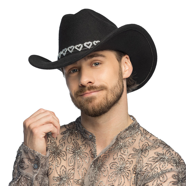 Sombrero vaquero Jamie negro