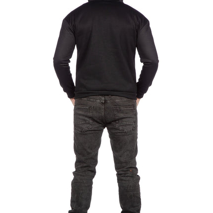 Chaleco Esqueleto Negro Hombre Strass