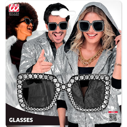 GAFAS NEGRAS CON STRASS