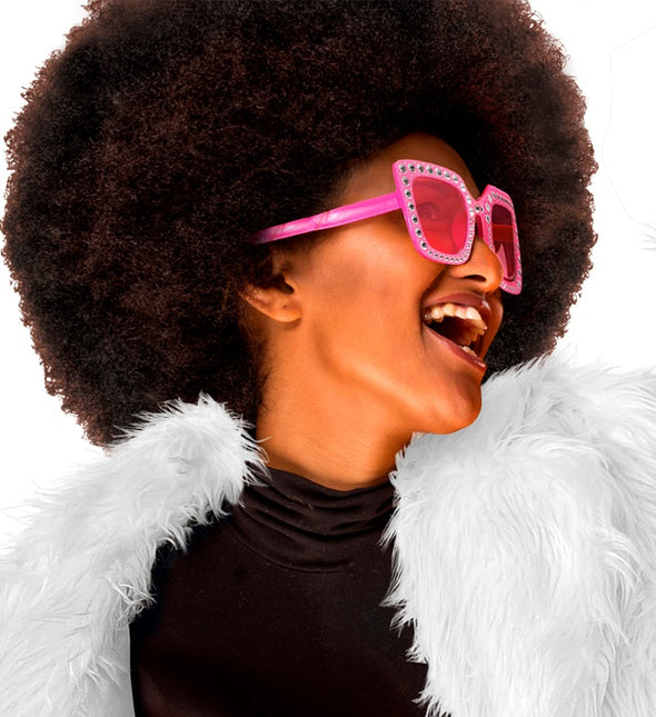GAFAS ROSA CON STRASS
