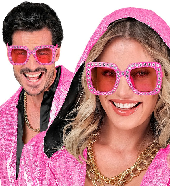 GAFAS ROSA CON STRASS