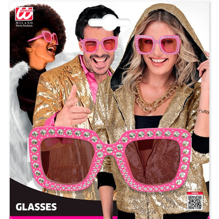 GAFAS ROSA CON STRASS