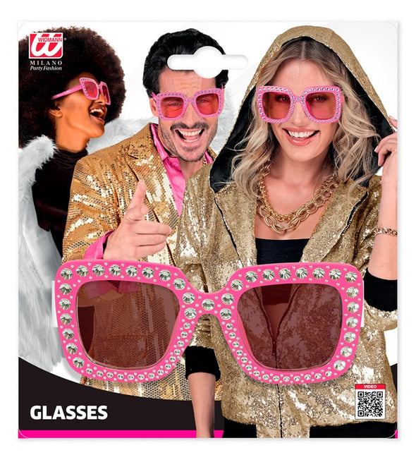 GAFAS ROSA CON STRASS