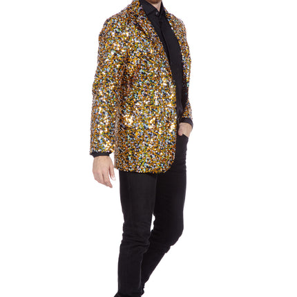 Blazer de oro y plata Paillettes para hombre