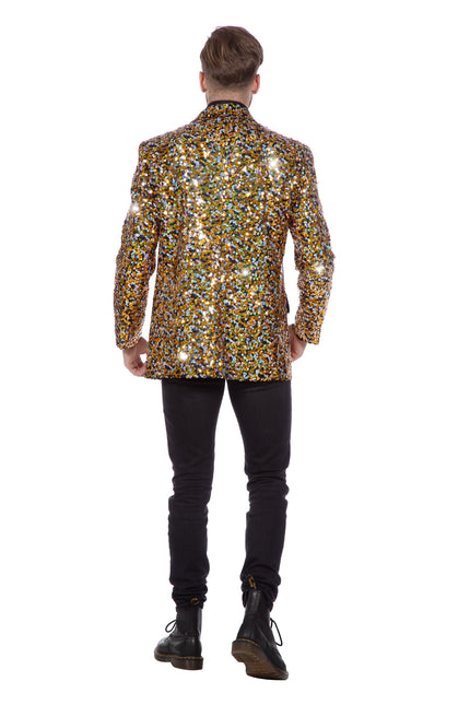 Blazer de oro y plata Paillettes para hombre