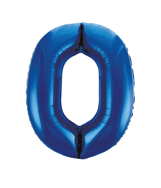 0 Año Figura Globo Azul Vacío 86cm