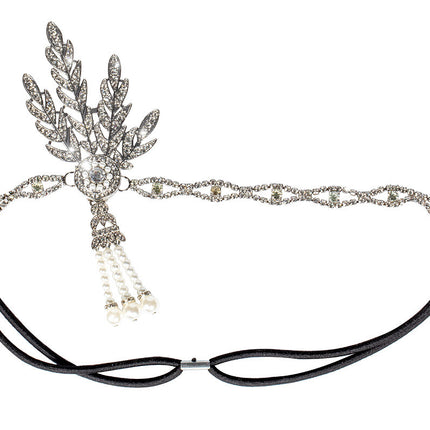Diadema de strass Charleston