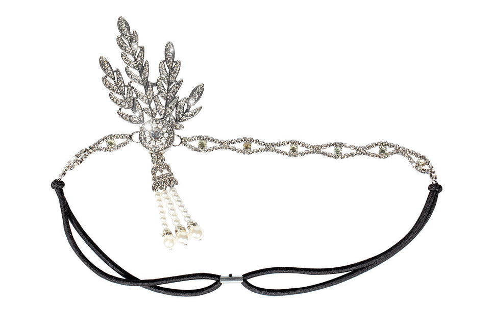 Diadema de strass Charleston