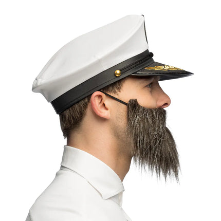 Set de capitán de barco (gorra, barba y pipa)