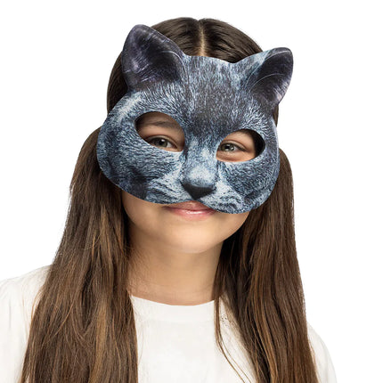 Máscara Ojos de Gato Gris