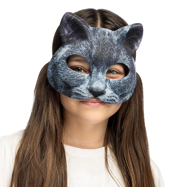 Máscara Ojos de Gato Gris