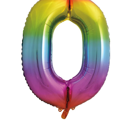 0 Año Figura Globo Arco Iris Vacío 86cm