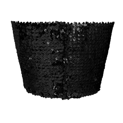 Top Sparkle negro (M/L elástico)