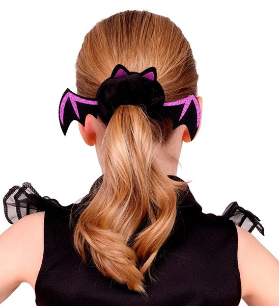 Goma para el pelo de Halloween con forma de murciélago para niños