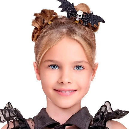 PINZA PARA EL PELO CON FORMA DE CRÁNIO DE MURCIÉLAGO PARA NIÑOS