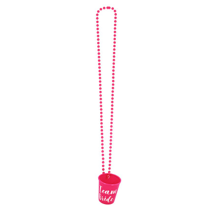 Collar con chupito «Team bride»