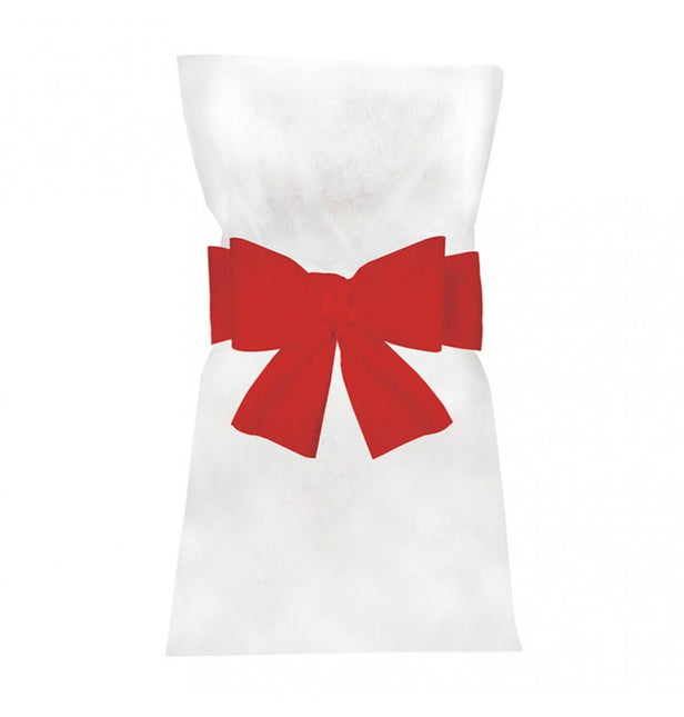 Lazo silla rojo 19cm 6uds