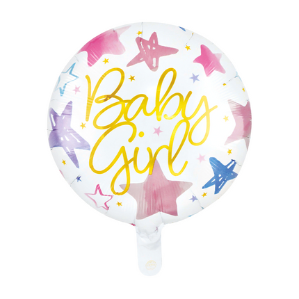 Globo de helio rosa dorado para niña, 46 cm