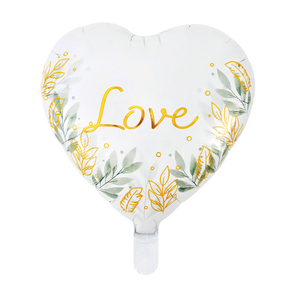 Globo de helio con forma de corazón «Love», 46 cm
