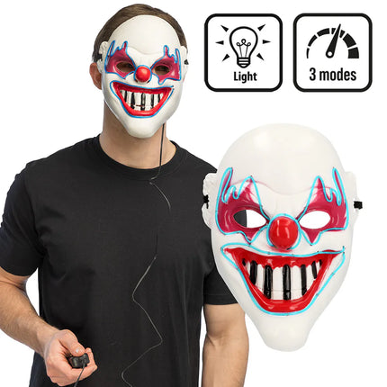 Máscara LED de payaso