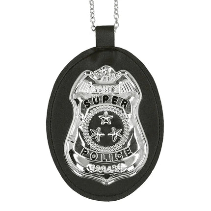 Colgante con la inscripción «Super police»