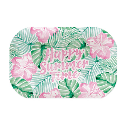Fuente verde y rosa «Happy Summer Time», 2 unidades