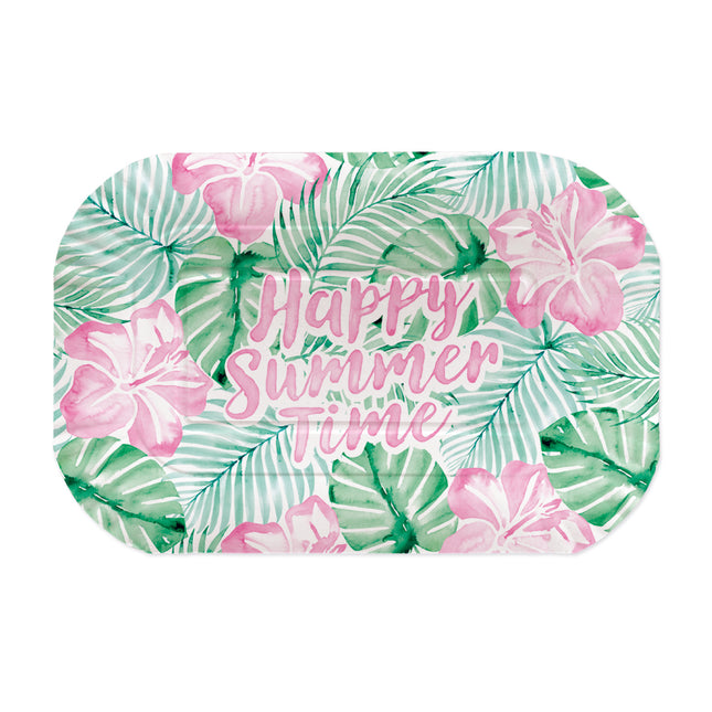 Fuente verde y rosa «Happy Summer Time», 2 unidades