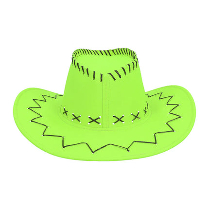 Sombrero de vaquero Savanne, verde neón UV