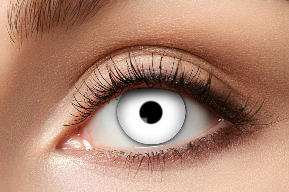 Halloween Lentes de color Zombie blanco