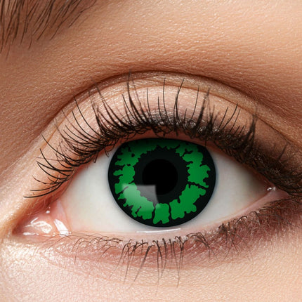 Lentes de color Halloween Verde