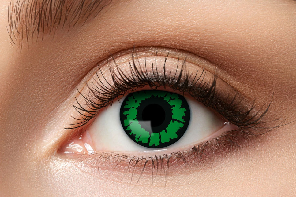 Lentes de color Halloween Verde