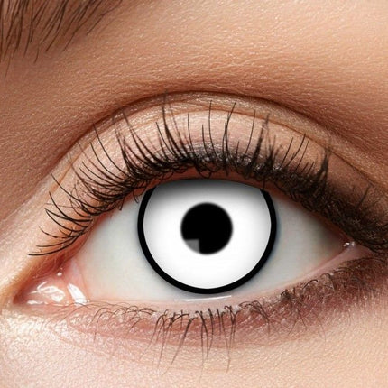 Halloween Color Lentes Blanco
