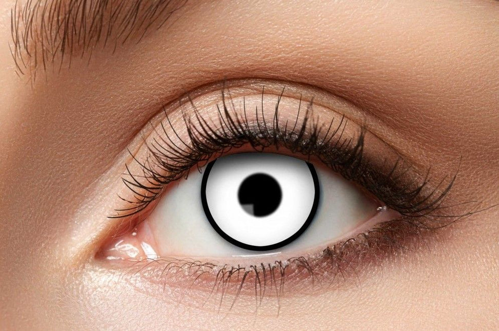 Halloween Color Lentes Blanco