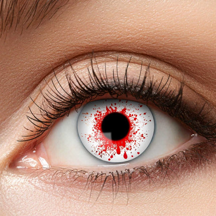 Lentes de color Halloween Sangre
