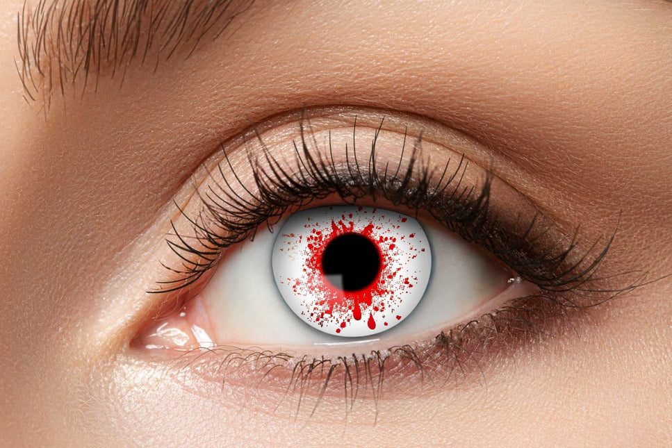 Lentes de color Halloween Sangre