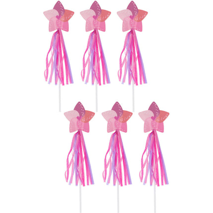 Varita Mágica Rosa 26cm 6pcs