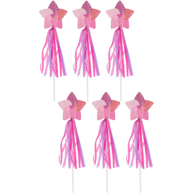 Varita Mágica Rosa 26cm 6pcs