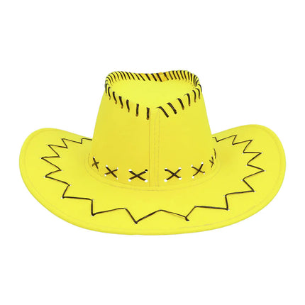 Sombrero de vaquero Savanne amarillo neón UV