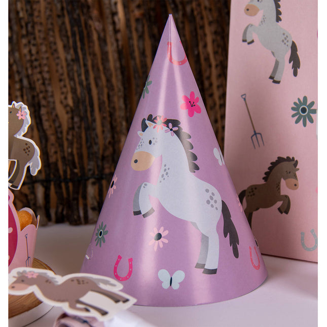 Sombreros de fiesta de caballo 16cm 6pcs