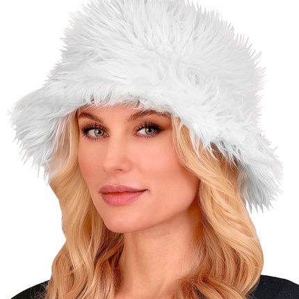 GORRO CUBO PELUCHE BLANCO
